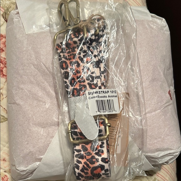 amperecreations Handbags - Exotic Animal Print Strap with Gold Hardware